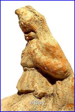 Statuette Grecque Athys 3° S. Avt J. C. Greek Musician Figurine 300 Bc