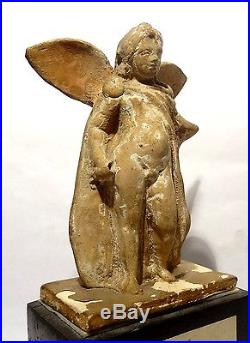 Statuette Grecque En Terre Cuite Eros 300 Bc Ancient Greek Tanagra Figure