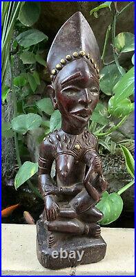 Statuette Maternite Kongo Solengo Rdc Zaire