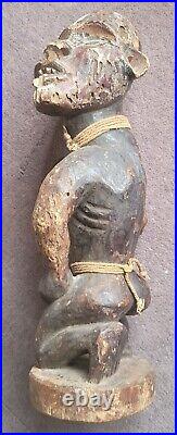 Statuette Nkisi RDC Zaïre Le Geste Kongo 38cm African Art Africain Afrikanische
