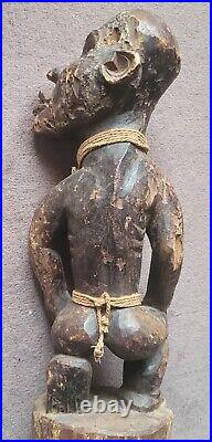 Statuette Nkisi RDC Zaïre Le Geste Kongo 38cm African Art Africain Afrikanische