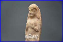 Statuette d'Ishtar en terre cuite Mésopotamie Empire assyrien 2000 / 1000 av JC