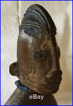 Statuettes Jumeaux IBEJI, Nigéria, Art tribal ethnique africain, 31 et 32 cm