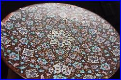 Sublime Persian Antique Islamique Peinte Fait à La Main Mina Émaux Enluminure