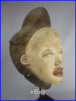 Superbe Masque Okuyi Punu Pounou Gabon Africain Art Tribal Belle Patine