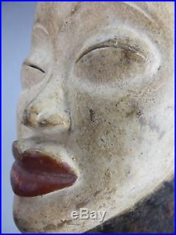 Superbe Masque Okuyi Punu Pounou Gabon Africain Art Tribal Belle Patine