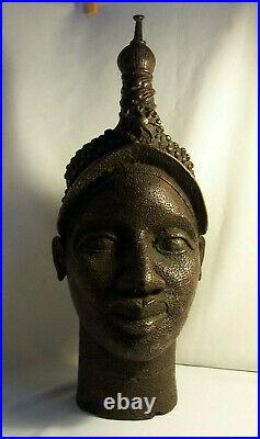 TETE de REINE bronze d'Ifé YORUBA Bini Edo NIGER Nigeria L'Art de Benin