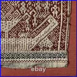 TISSU CEREMONIAL à Jonques, Sumatra, Indonesie, 19eme siecle