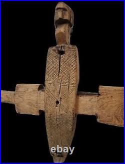 TRES ANCIENNE SERRURE DOGON BOIS MALI COLLECTION Art tribal /premier AFRIQUE