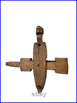 TRES ANCIENNE SERRURE DOGON BOIS MALI COLLECTION Art tribal /premier AFRIQUE