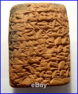 Tablette Cuneiforme -3000 Bc Sumerian Babylonian Mesopotamian Cuneiform Tablet