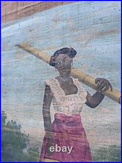 Tananarive Madagascar Peinture Murale XIXeme Art Africain Décoration Afrique