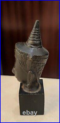 Tête De Bouddha Bronze Siam Circa 1900
