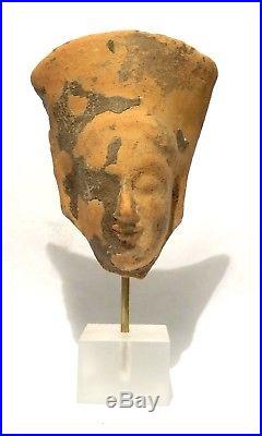 Tete Grecque De Kore 500 Avt Jc 500 Bc Ancient Greek Kore Terracotta Head