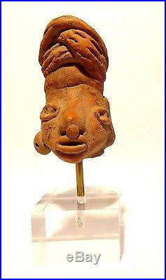 Tete Pre-colombienne Maya 600 / 900 Ad Pre-columbian Mayan Head