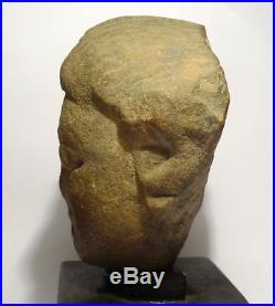 Tete Sculptee En Pierre Inde Medievale Bodhisattva 1200 Ad Indian Stone Head