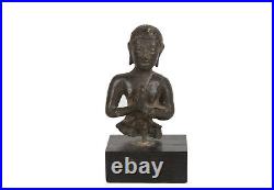 Thaïlande 16 17. Siècle Ayuthia Statue De -a Thai Bronze Figure De A Bouddhiste