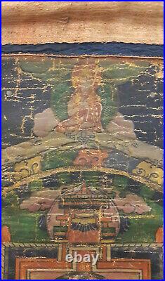 Thangka Mandala de Yamantaka Tibet Fin XIXème