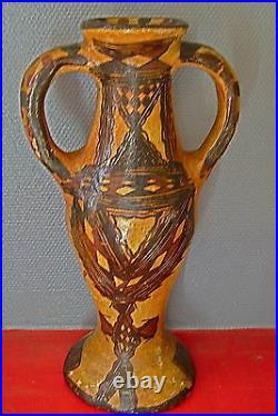 Très Grand Vase Ideqqi Ou Poterie Berbere Ancienne, Kabylie