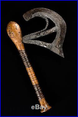 Trés rare ancienne hache Songye Afrique masque statue couteau