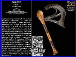Trés rare ancienne hache Songye Afrique masque statue couteau