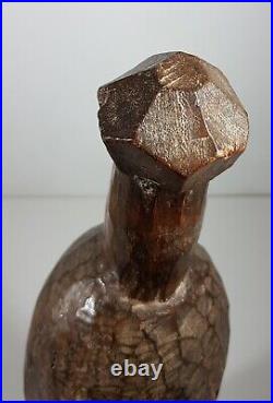 Trompe d'appel traversière du Poro, Senoufo, Côte d'Ivoire, Afrique, H 78 cm
