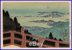 UWEstampe japonaise originale Tomikichiro Tokuriki 36 vues de Mont Fuji 51 A07